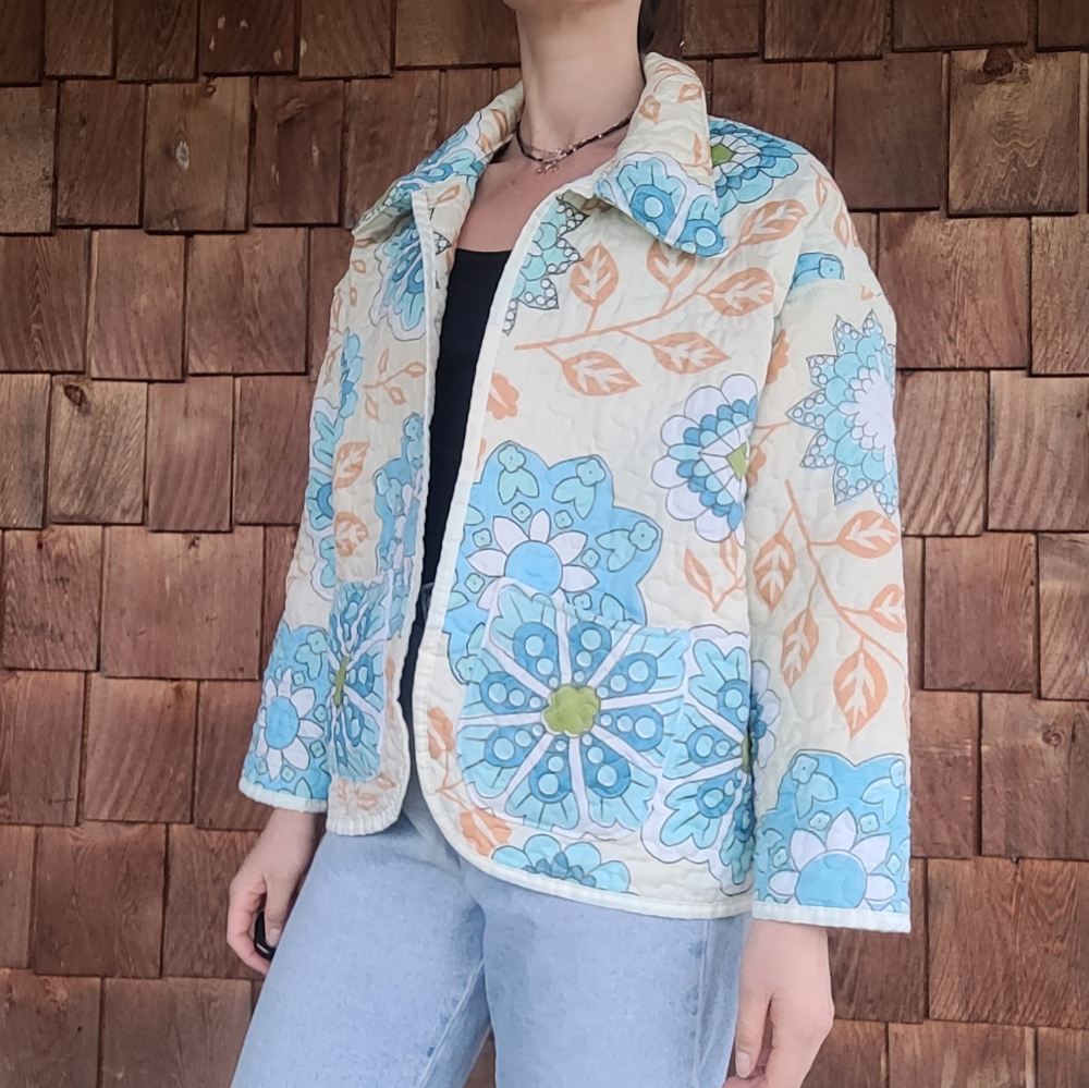 Handmade 70' Quilted Jacket - Picture 8 of 11